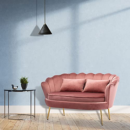 YU YUSING Loveseat Sofa Sessel, Couch 2 sitzer, Loungesessel, Schlafsofa, Samt-Loveseat-Sofa Doppelcouch,Relaxsessel mit… – Bild 3