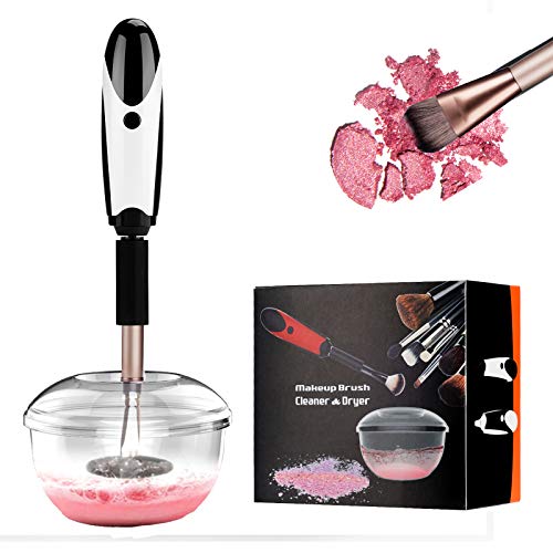 CouHaP USB Rechargeable Makeup Brush Cleaner 360 Degree Rotation 3 Speed Fast Clean and Dry Makeup Cleaning Wash Brush, Cosmetic Brush Cleaning Tool