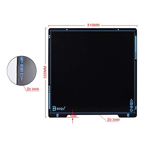 Image of BIQU SSS Super Spring Steel Sheet Heatbed Platform 310 x 310 MM 3D Printer Parts Printing Build Plate PLA PETG for CR10 CR10S Pro
