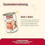 animonda GranCarno Hunde Nassfutter mit Rind + Huhn (6 x 400g), Welpenfutter nass ohne Getreide für Junge Hunde, mit frischen fleischigen Zutaten, Junior Hundefutter
