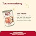 animonda GranCarno Hunde Nassfutter mit Rind + Huhn (6 x 400g), Welpenfutter nass ohne Getreide für Junge Hunde, mit frischen fleischigen Zutaten, Junior Hundefutter