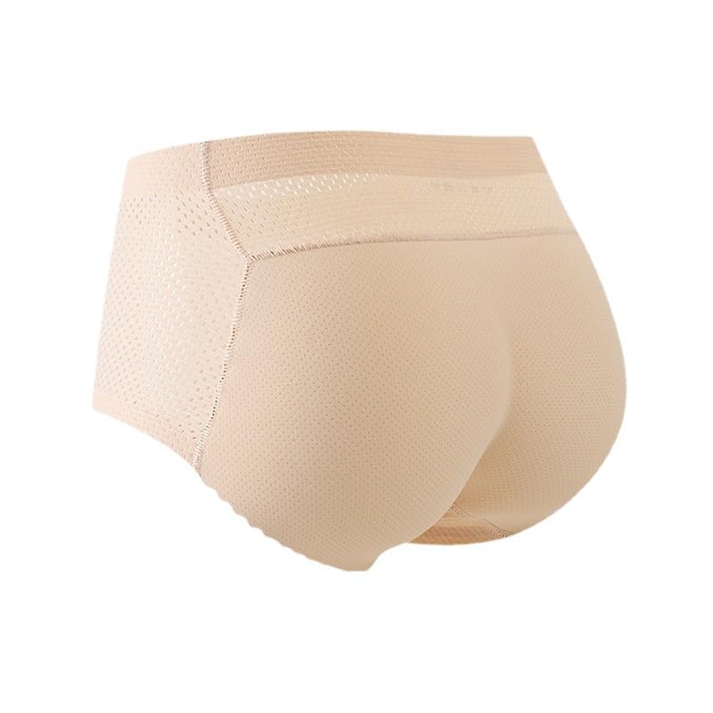 Hanaoops Bragas Levanta Glúteos para Mujer Braguitas Fajas Acolchadas sin Costuras Cintura Media Alta Push Up Pantalones de Levantamiento Braguitas Moldeadoras Vientre Plano