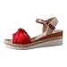 Imagen de Sandalias Mujer Con Cuña Plataforma Verano Sandalias Esparto De Vestir Con Hebilla Ortopédicas Antideslizantes Casual Zapatos Alpargatas Tacon Flexibles Punta Abierta Moda Senderismo Fiesta Playa 2025