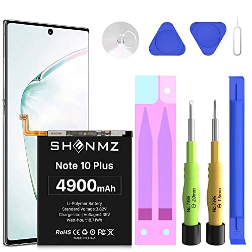 4900Mah Galaxy Note 10 Plus Battery,Eb-Bn972Abu Replacement Battery For Samsung Galaxy Note 10 Plus Sm-N975 With Full Repair Tool Kit #TOP26