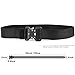 Tactical Belt, Quick Release Nylon Belt, Military Utility Web Rigger Belt with Heavy Duty Buckle for Mens Women, Black 1.5