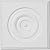 Ekena Millwork PB05X05X01TR 5 3/4-Inch W x 5 3/4-Inch H x 1 1/8-Inch P Traditional Bullseye Plinth Block