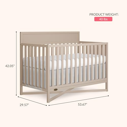 Image of Dream On Me Owen 5-in-1 Convertible Full Size Baby Crib, GREENGUARD Gold
