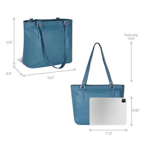 Image of Leather Purse For Women - Real Leather Tote For Women - Ladies Shoulder Handbag For Work, Travel, Casual Use