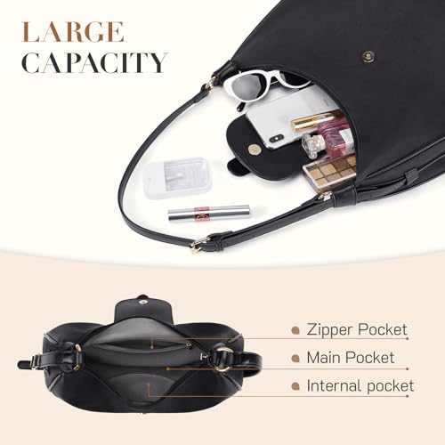 Image of Missnine Hobo Bag Purses and Handbags for Women Top Handle Handbags with Pocket Zipper