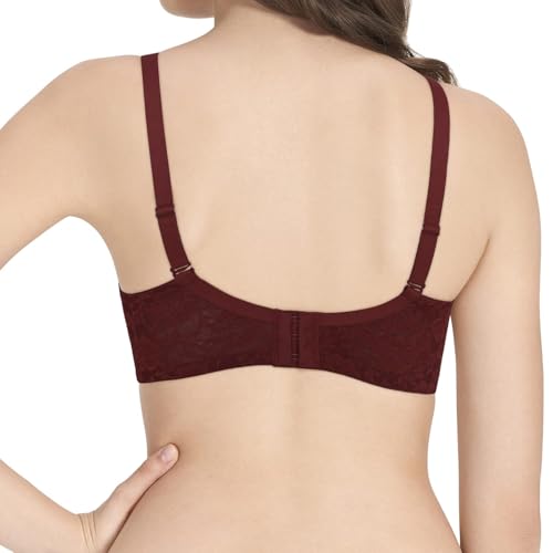 Image of Amante Lace Padded Wire-Free Full Coverage Bridal T-Shirt Bra
