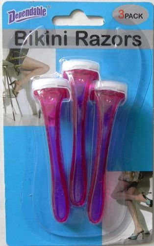 2 Packs Of Bikini Razors Total 6 Pieces Ideal For A Brazilian Shave Personal Women'S Ladies Bikini Shaver thumb #3