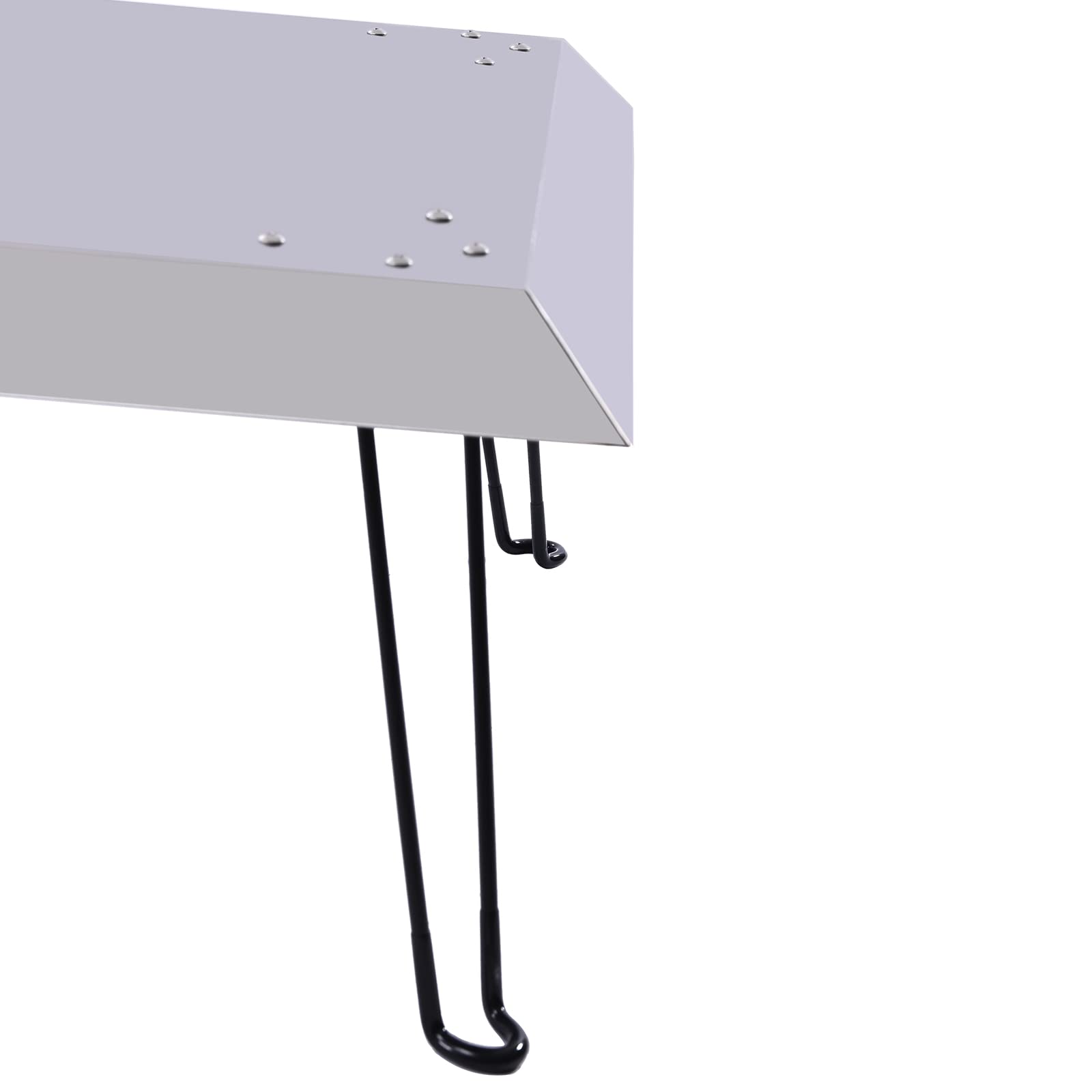 Fire Pit Heat Deflector, Quadratische Feuerstelle Hitzeabweiser mit Klappbaren Beinen, Edelstahl Feuergrube Abdeckung Feuergrube Deckel
