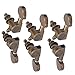 High Performance Guitar Tuning Pegs for Quick Installation, for Music Enthusiasts 3 Left 3 Right (Bronze)