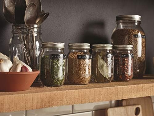 Ball Mason Glass Preserving Homemade Jam Gift Jars 490ml - Pack of 6