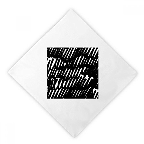 Servilletas de tela blancas DIYthinker con curvas abstractas, pack de 2 piezas reutilizables 2