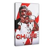 XUYUE Ja'Marr Chase Sports Celebrity Poster 1 Canvas Poster Bedroom Decor Sports Landscape Office Room Decor Gift Frame: 12x18inch(30x45cm)