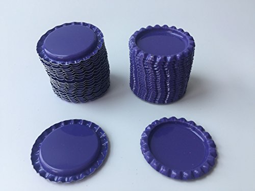RUTICH 100 PCS Flat Decorative Bottle Cap Craft Bottle Stickers Double Sideds Printed for Hair Bows, DIY Pendants or Craft ScraPbooks(Purple) - Thumbnail 2