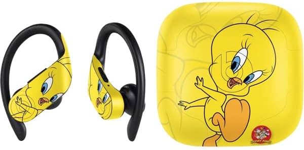 Skinit Decal Audio Skin Compatible with PowerBeats Pro - Officially Licensed Looney Tunes Tweety Bird Super Sized Pattern Design
