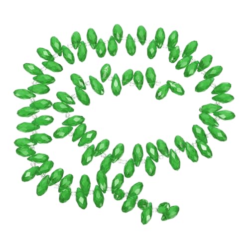 PATIKIL 5 Strands 450-475Pcs Teardrop Crystal Beads, 12x6mm Faceted Teardrop