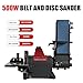 BUCKTOOL Pro 1HP Bench Belt Sander for Metal Working, 4 x 36 in Belt and 8 in Disc Sander with 1HP Direct-drive Motor, Benchtop for Metalworking, BD4801-M