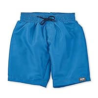 Sterntaler Badeshorts uni – UV-Schutz 50+ Schwimmhose – Jungen Beachwear schnelltrocknend – Kinder Badehose mit Kordelzug und Windeleinsatz bis Größe 86/92 – leuchtblau, Größe 80