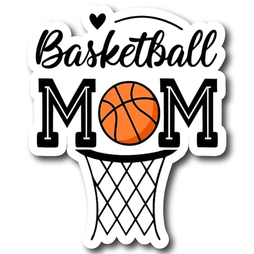 Basketball Mom Die Cut Vinyl Sticker Decal for Windows Cars