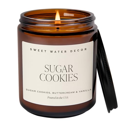 Sweet Water Decor Sugar Cookies Soy Candle - Buttercream Frosting, Vanilla, Sugar Cookie Scented for...