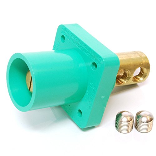 Marinco CL40MRB-EX CL Cam Type, Panel Mount, 400 Amp, 600 Volt, 2/0-4/0 AWG double set screw, Male - Green (E)