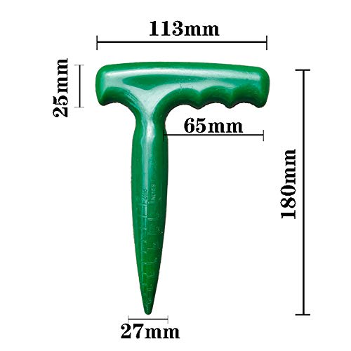 Esowemsn 2Pcs Plastic Handheld Transplanting Widger Planting Tools Sow Dibbler Soil Digger Hole Punch Garden Supplies Sowing Seeds Transplanting Vegetable Loose Soil #TOP2