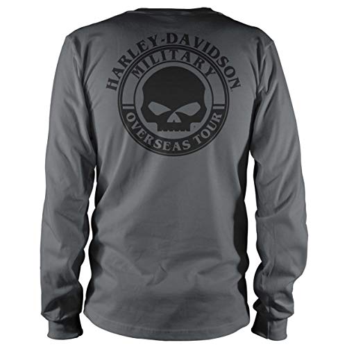 Harley-Davidson Military, Exclusive Overseas Tour, Men's Long-Sleeve T-Shirt, Big V-Twin - Image 5