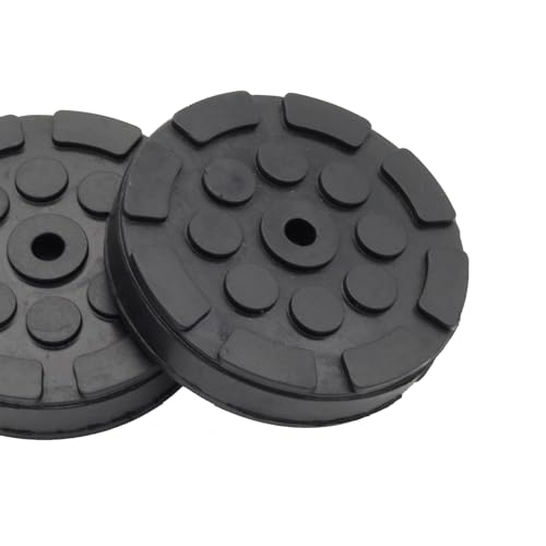 4 Stück Auto Gummiauflage Gummiklotz Gummiblock Für Wagenheber Hebebühne Rangierheber Gummipuffer Unterstellbock Auto KFZ PKW