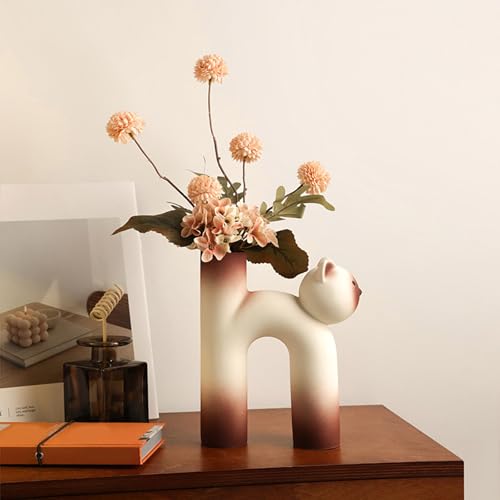 Vase en céramique pour fleurs séchées au design minimaliste - 6