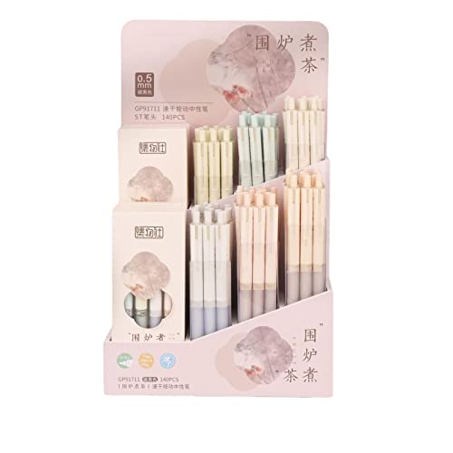 joyxiwa 4 peças ponta fina 0,5 mm caneta neutra de secagem rápida de desenho animado bonito desenho