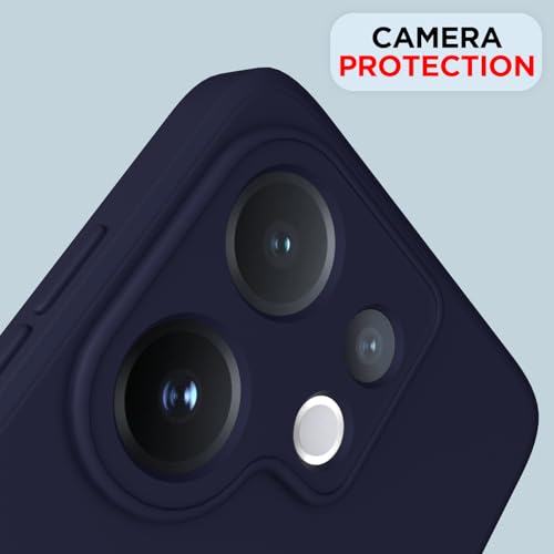 Image of Outlouders Back Cover for Vivo V60 5G / Vivo T4 Pro 5G | Camera Protection | Durable Soft Matte Silicone Bumper Case (Blue)