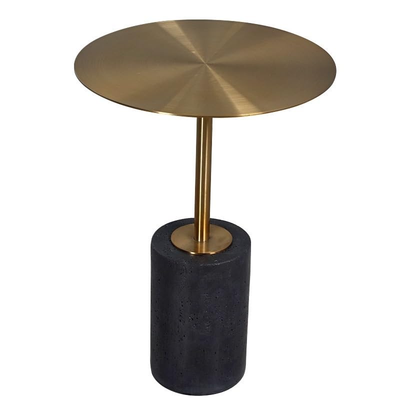 Petite table de balcon ronde en ciment pour vos moments de détente café