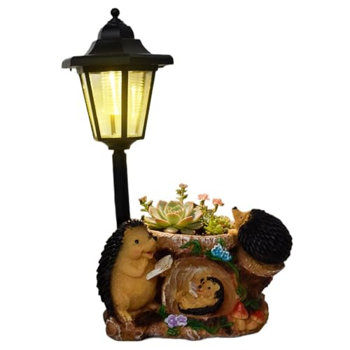 Jardin et terrasse illuminés par la jardinière solaire hérisson pour des soirées magiques