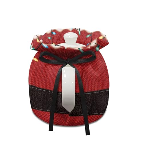 Image of Santa Claus Tea Cozy Insulated Christmas Kitchen Kettle Cover Farmhouse Tea Pot Dust Cover for Keeping Warm Teas Cosies Home Kitchen Decor for Holiday
