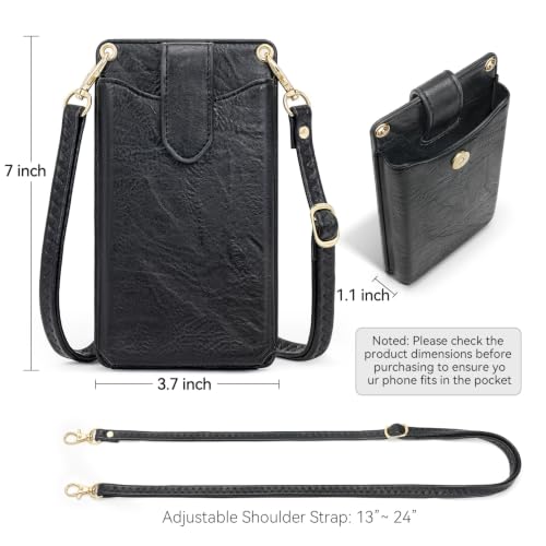 Image of Peacocktion Small Crossbody Cell Phone Purse for Women, Lightweight Mini Small Crossbody Bags for Women with Card Slots