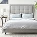 Baxton Studio Hirst Platform Bed, Queen, Grey