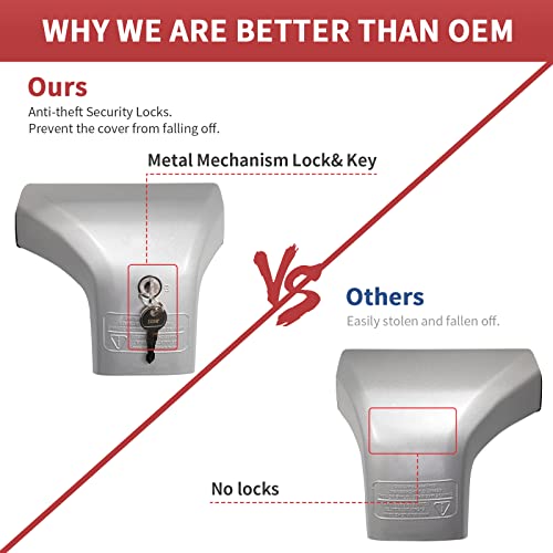 Heavy Duty 260Lbs Lockable Cross Bars Roof Racks For Toyota Highlander Xle Limited Platinum Hybrid 2020-2022, Silver Aluminum Crossbar Anti-Theft Metal Lock Keys Non-Corrosion #TOP4