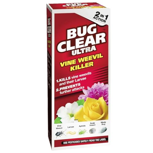 Ultra Vine Weevil Killer 480ml – Concentrated Insecticide for Effective Control of Vine Weevils in Pots and Borders, Protects Ornamental Plants and Shrubs with Long-Lasting Systemic Action – Pack of 1