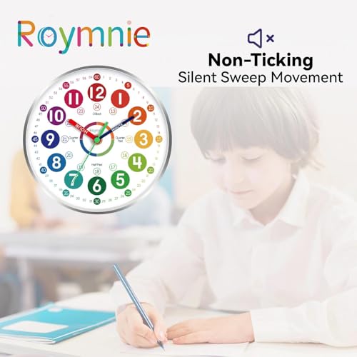 Save 50% Off Roymnie Kids Learning Wall Clock - Only $9.99 - Image 8