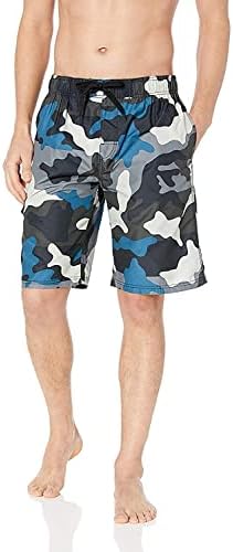 Kanu Surf Miles Swim Trunks (Regular & Extended Sizes), Surf Camo Black, X-Large