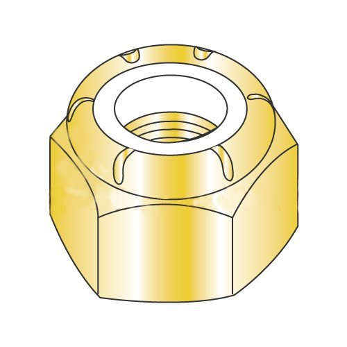 10-24 Light Hex Standard/NM Nylon Insert Locknuts/Steel/Zinc Yellow (Carton: 2,000 pcs)