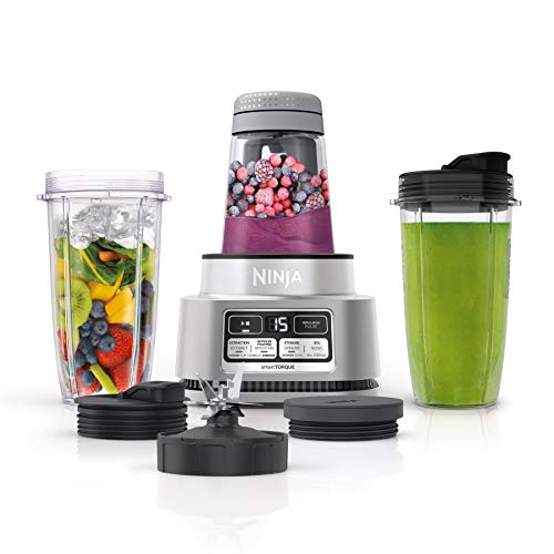 Ninja SS101C, Foodi Smoothie Bowl Maker and Nutrient Extractor with smartTORQUE and 4 Auto-iQ Presets, Silver, 1100W (Canadian Version), 24 oz by Ninja - Image 2