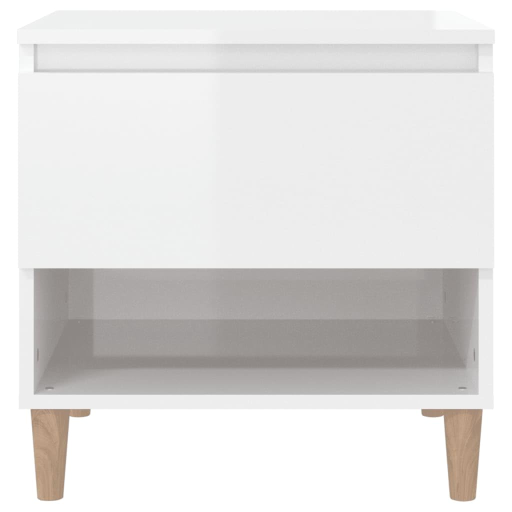 Elegante Nachttische aus Holzwerkstoff mit Stauraum, stabilem Oberteil und Wandhalterung für Wohnzimmer & Schlafzimmer
