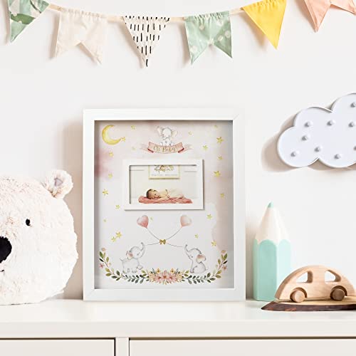 Image of Kate Aspen Baby Shower Guest Book Alternative, One Size, Pink Elephant