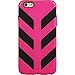 Dream Wireless iPhone 6 Hybrid Case - Retail Packaging - Black/Fish Bone/Hot Pink