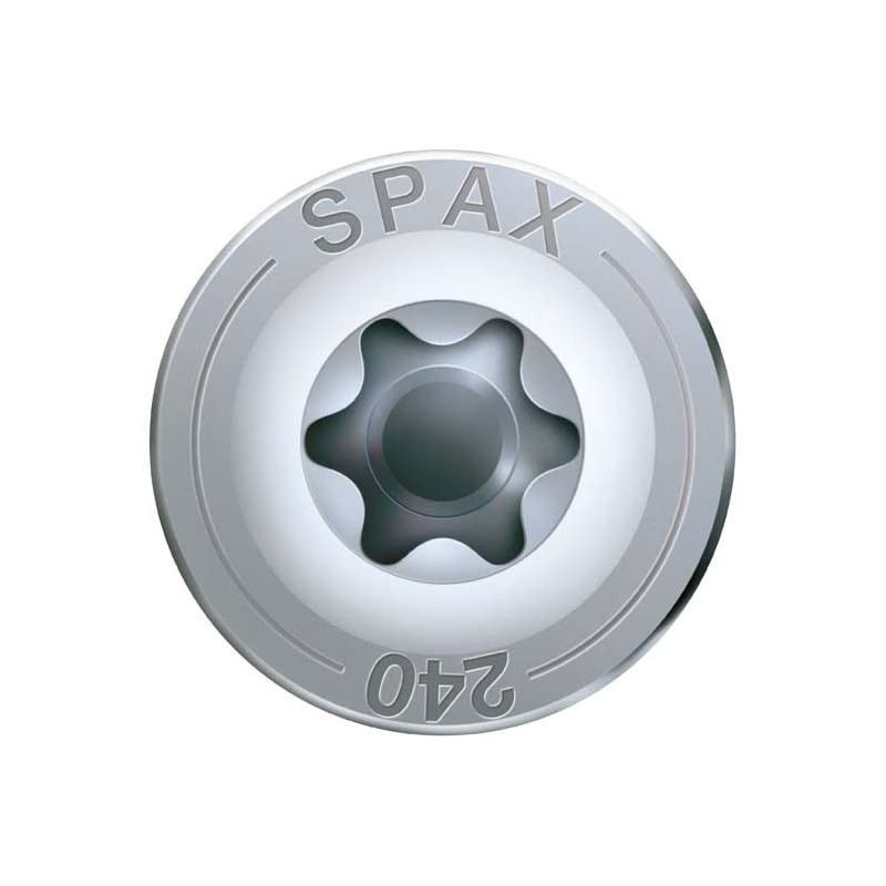 Vite Per Legno SPAX Testa Svasata Piana In Acciaio L 25 X 4,5 Mm, 75 - Foto 5