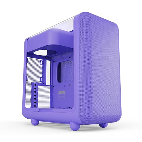 Image of Hyte X50 Modern Performance ATX Mid-Tower PC Gaming Case - Taro Milk (Purple)